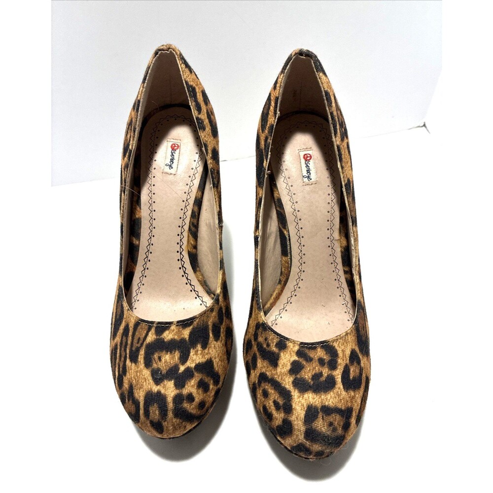 Olsenboye Leopard Animal Print Shoe Women's Size 7.5M  Platform/Stiletto Heel